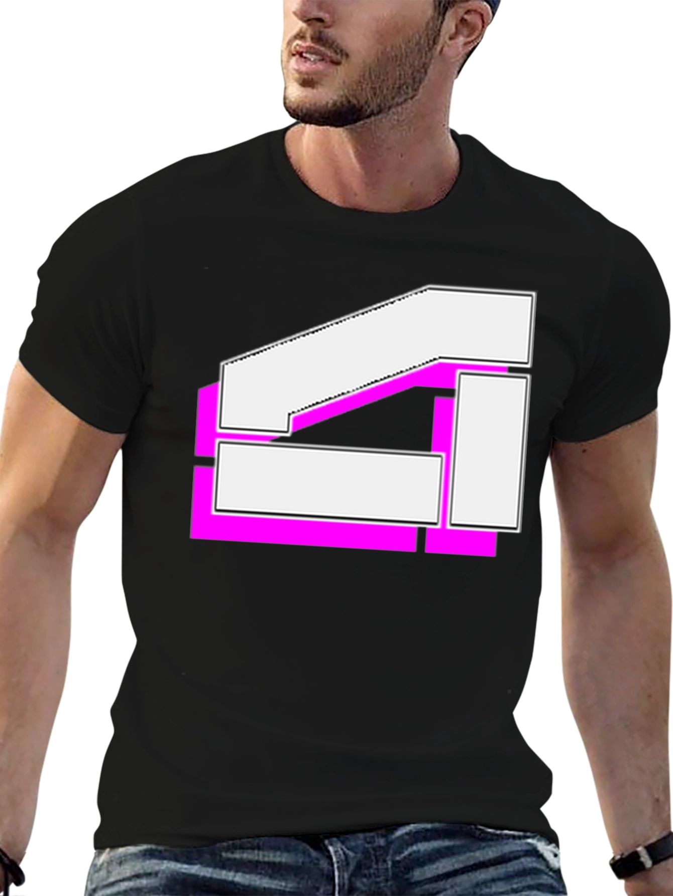 Geometric Graphic T-Shirt - Modern Streetwear Tee