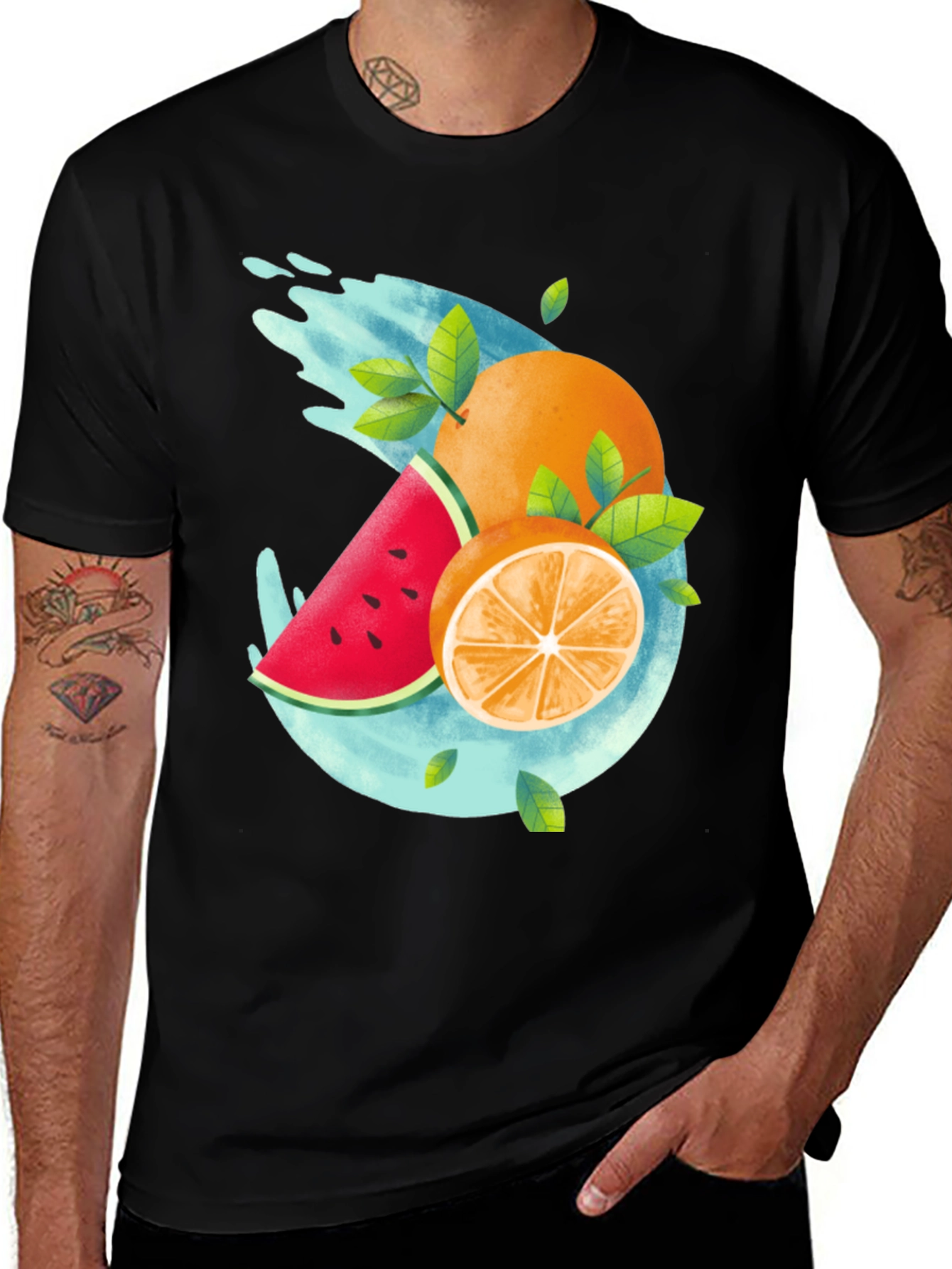 Fruit Splash Graphic Tee - Cool Summer Style
