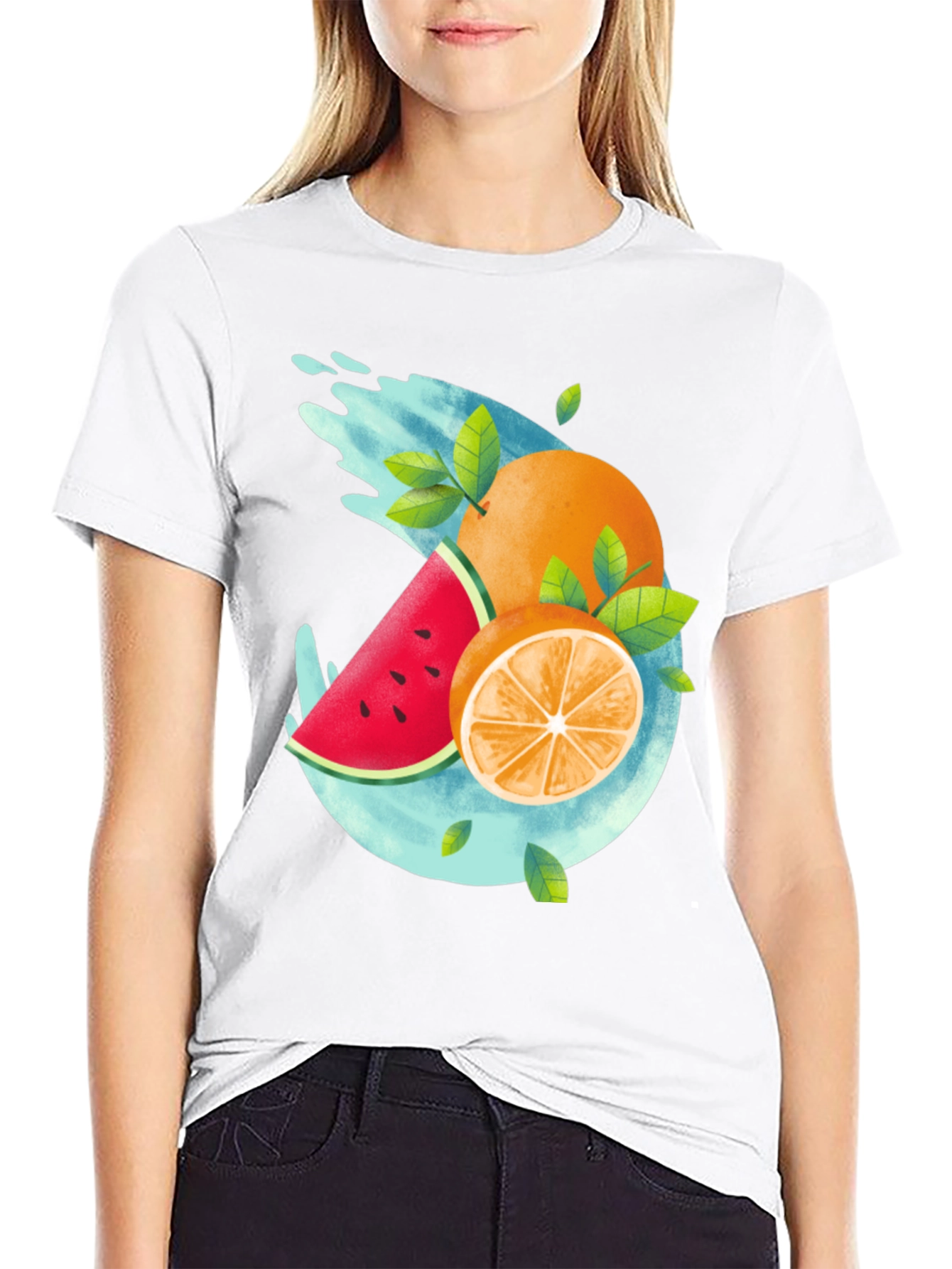 Fruit Splash Graphic Tee - Cool Summer Style
