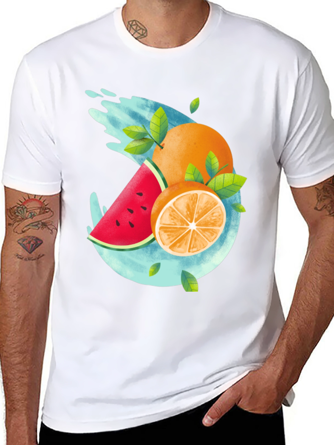 Fruit Splash Graphic Tee - Cool Summer Style