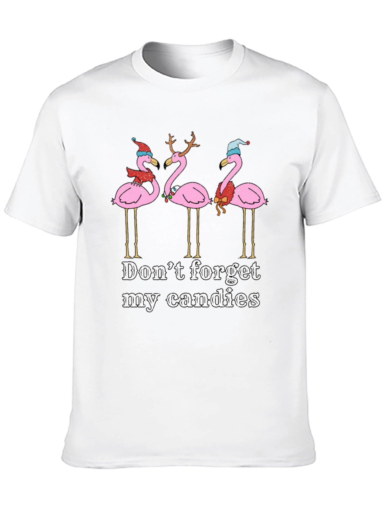 Festive Flamingo Christmas T-Shirt