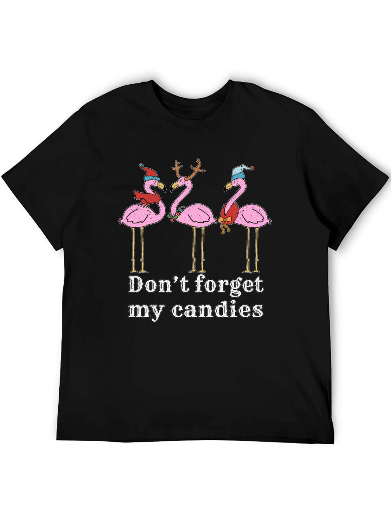 Festive Flamingo Christmas T-Shirt