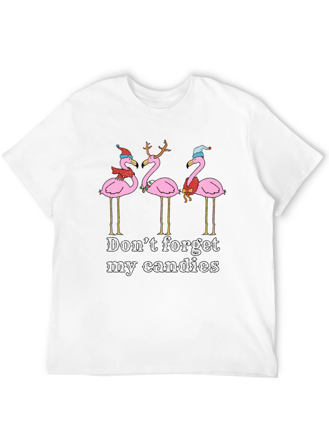Festive Flamingo Christmas T-Shirt