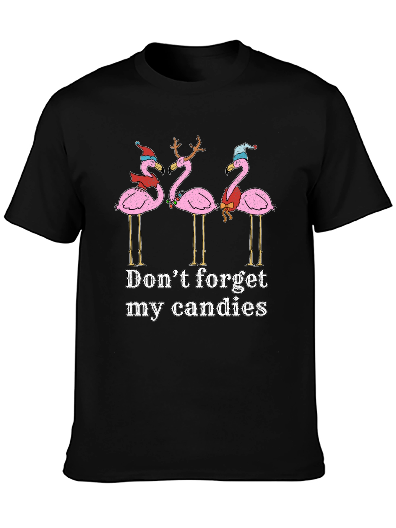 Festive Flamingo Christmas T-Shirt