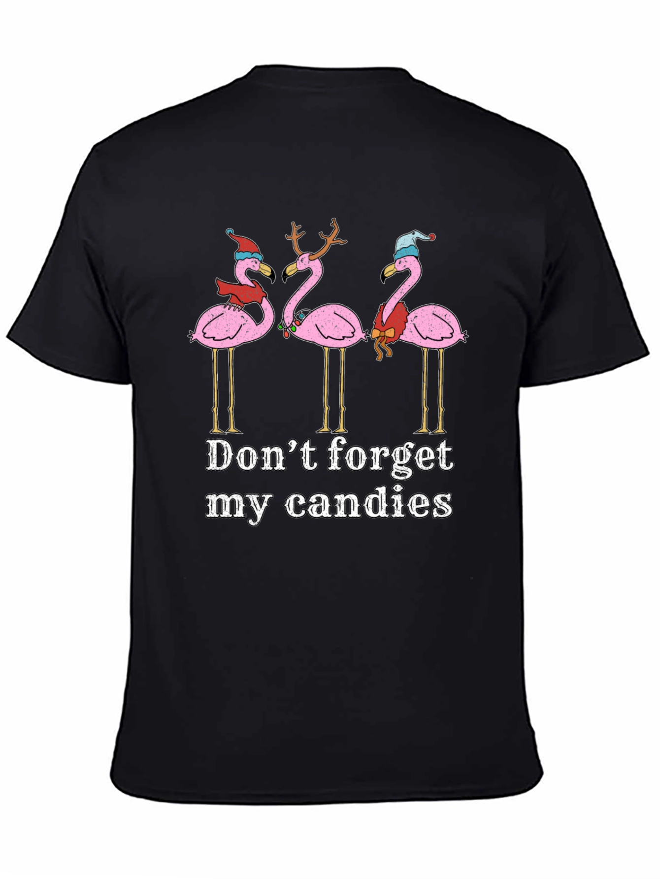Festive Flamingo Christmas T-Shirt
