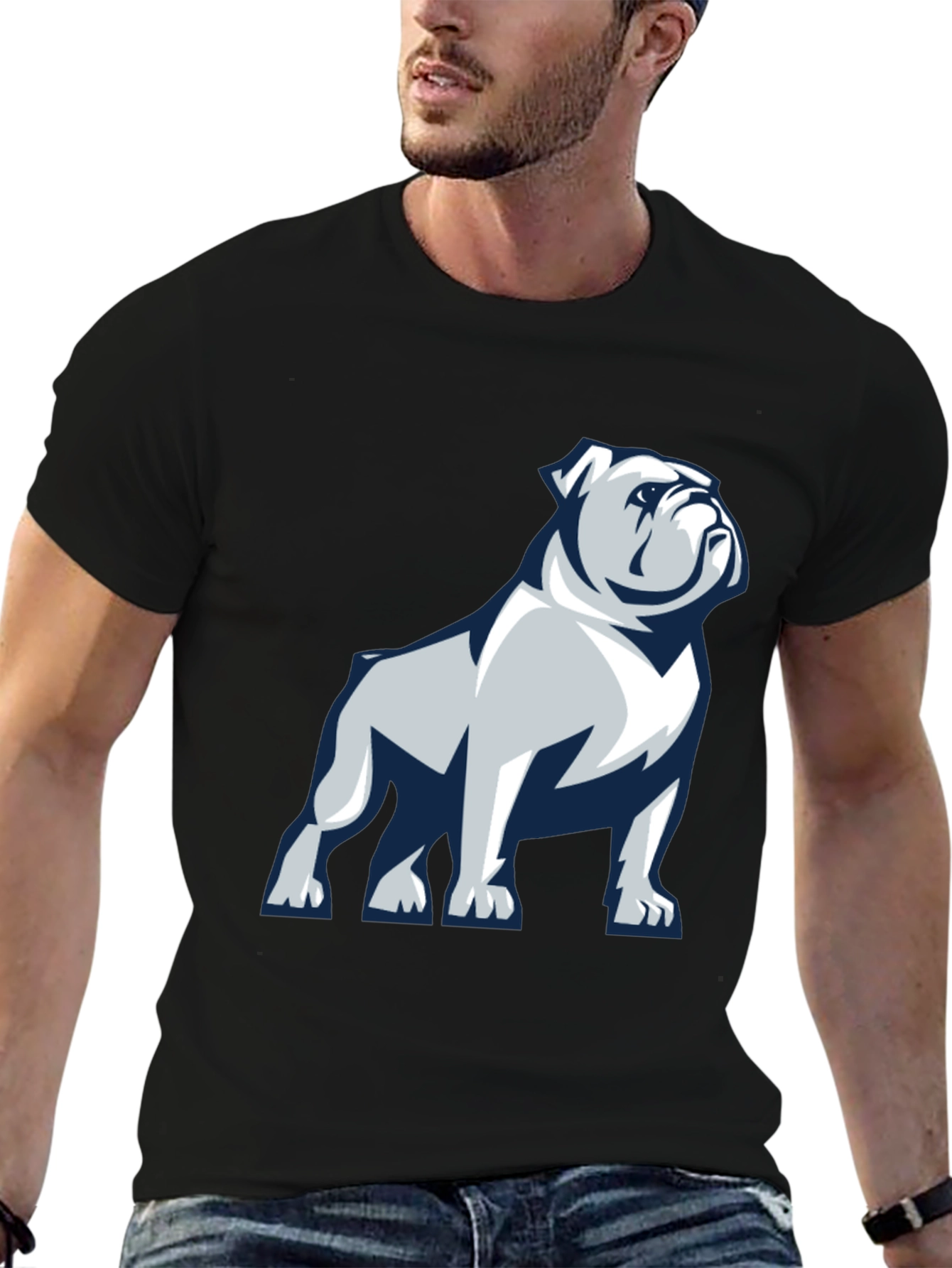 Bulldog Graphic Print T-Shirt