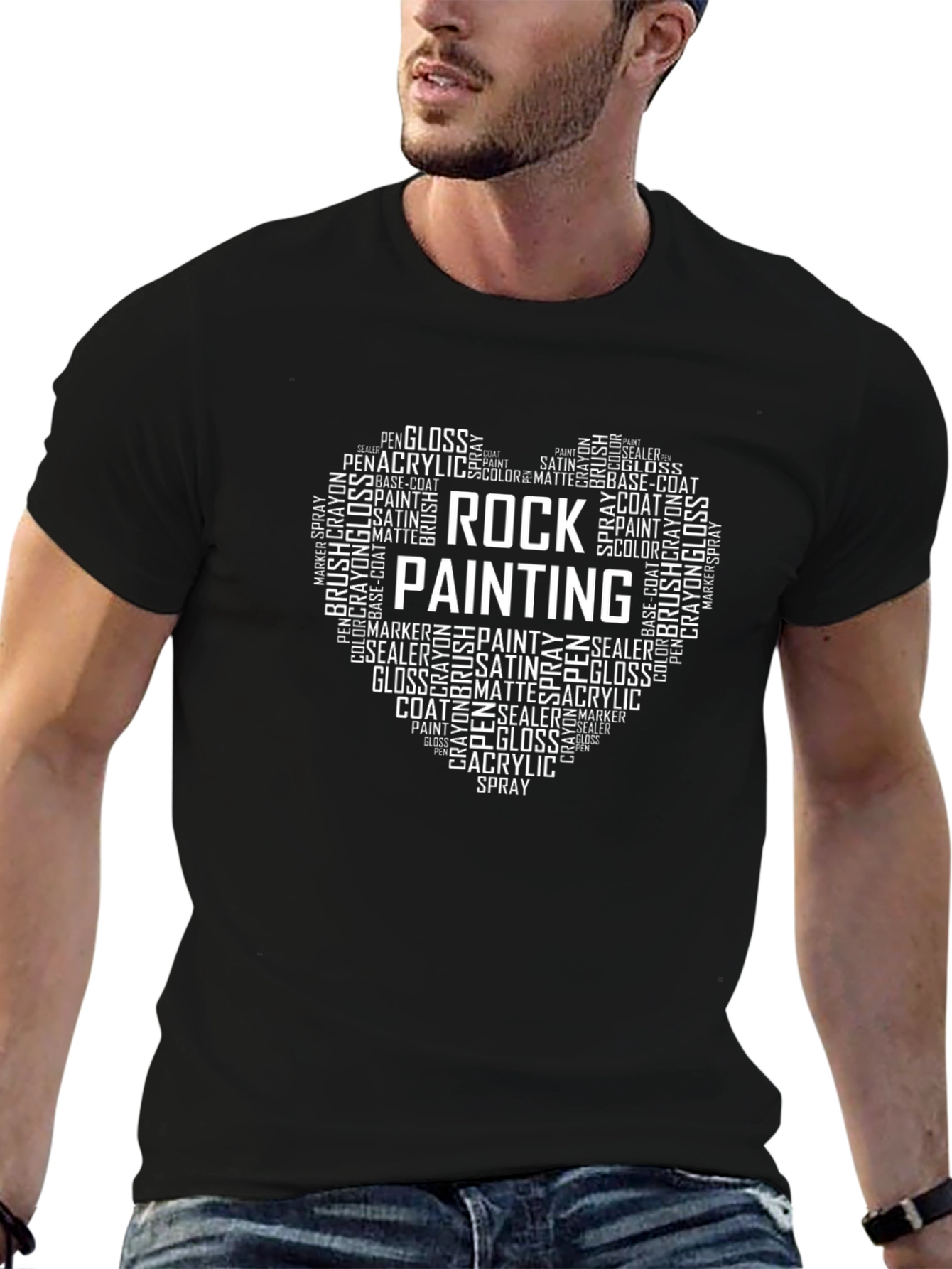 Rock Painting Word Art T-Shirt