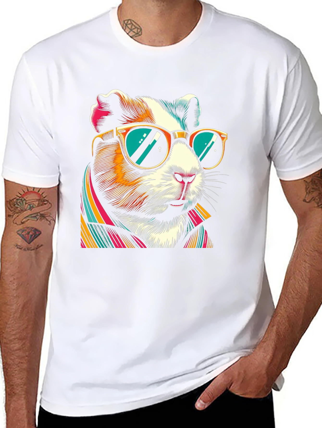 Cool Guinea Pig T-Shirt - Stylish Animal Graphic Tee