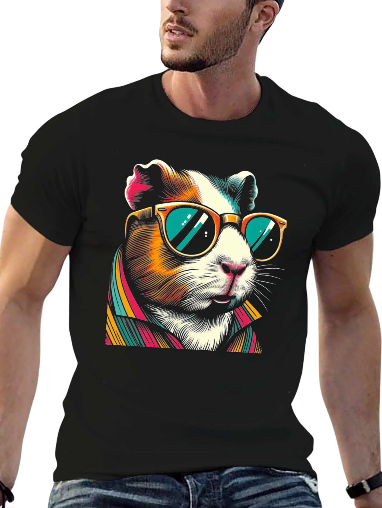 Cool Guinea Pig T-Shirt - Stylish Animal Graphic Tee