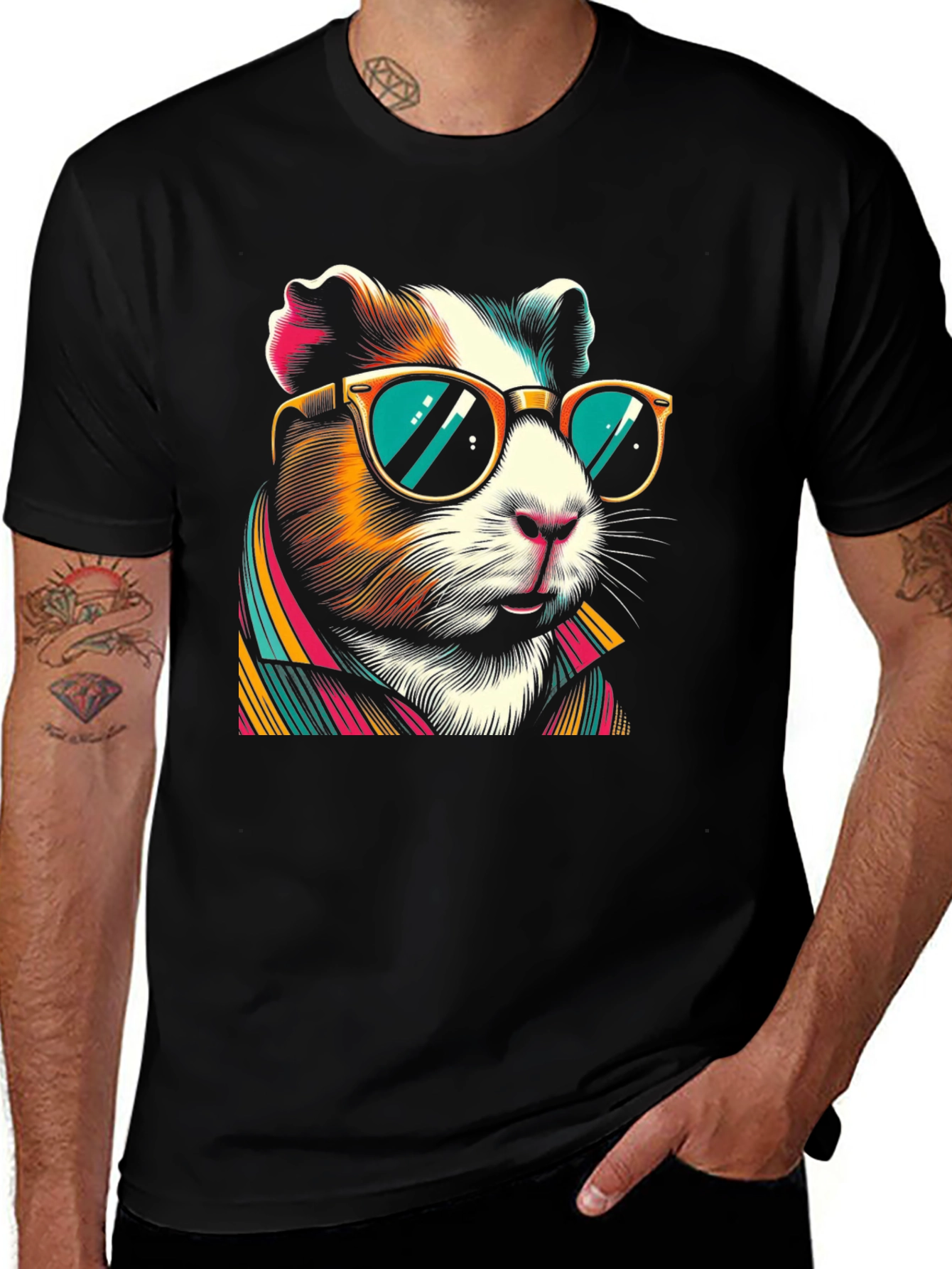Cool Guinea Pig T-Shirt - Stylish Animal Graphic Tee
