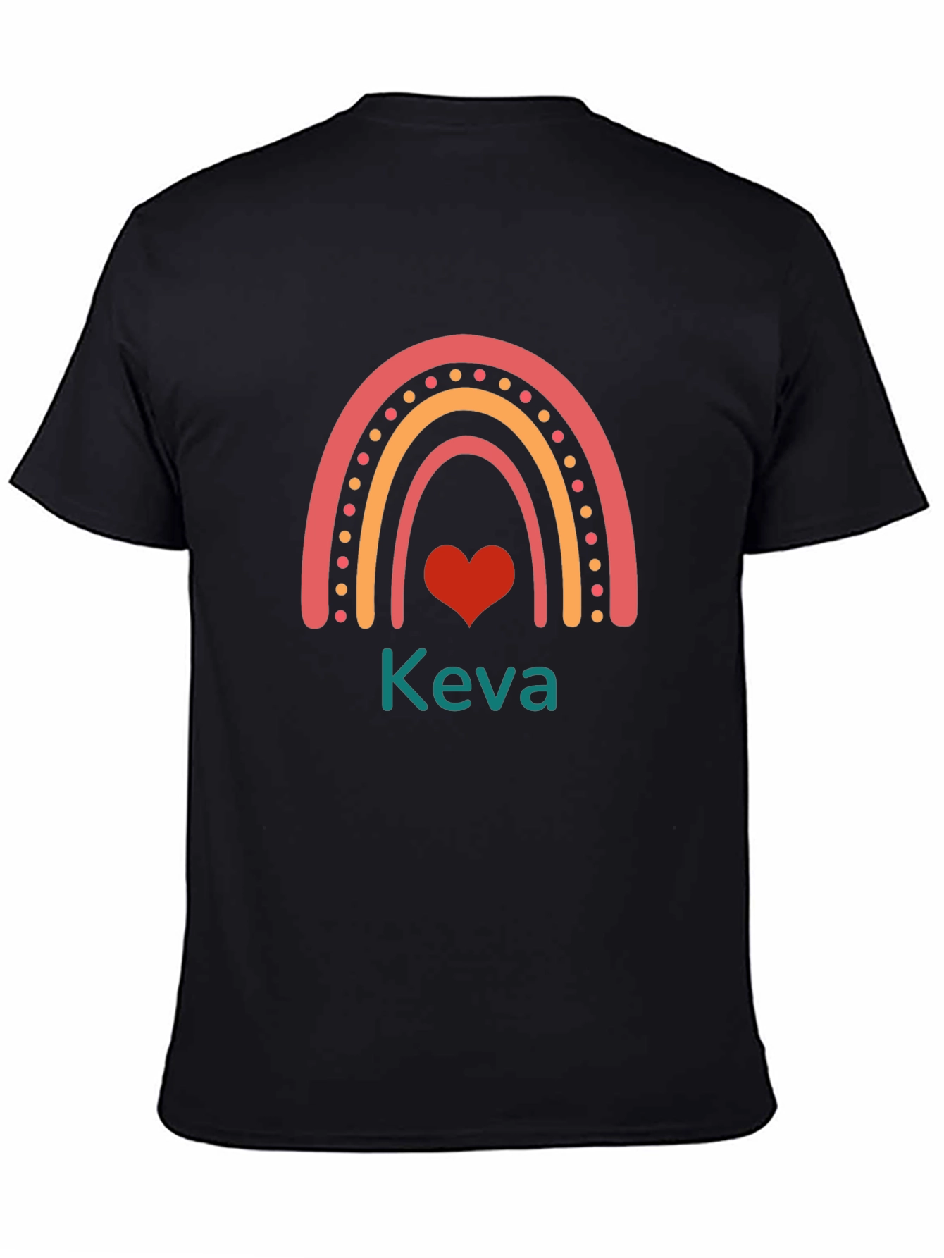 Rainbow Heart Tee - Keva Graphic T-Shirt