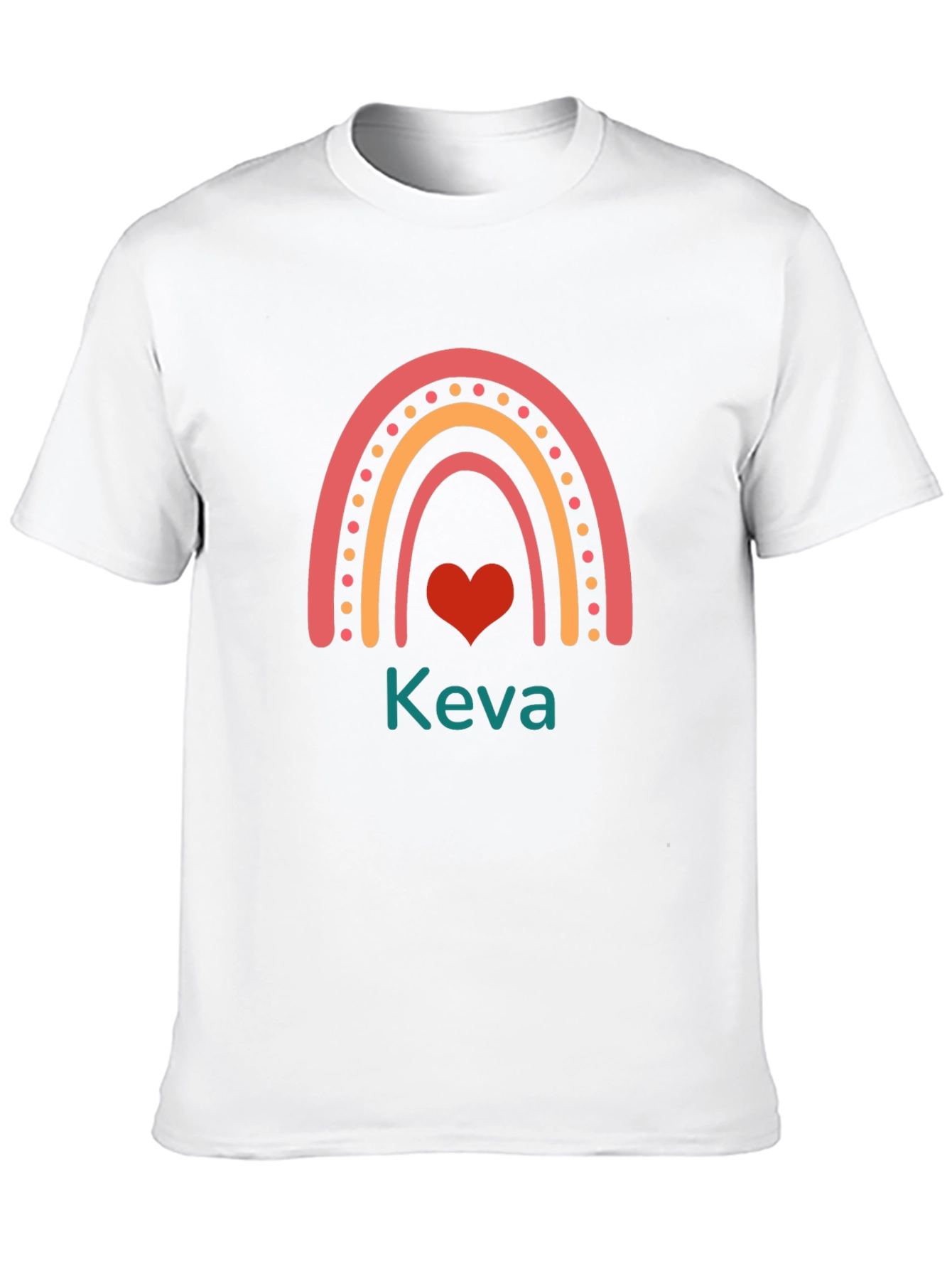 Rainbow Heart Tee - Keva Graphic T-Shirt
