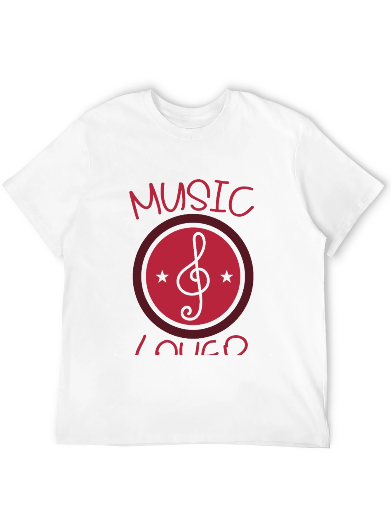 Music Lover Black Graphic T-Shirt