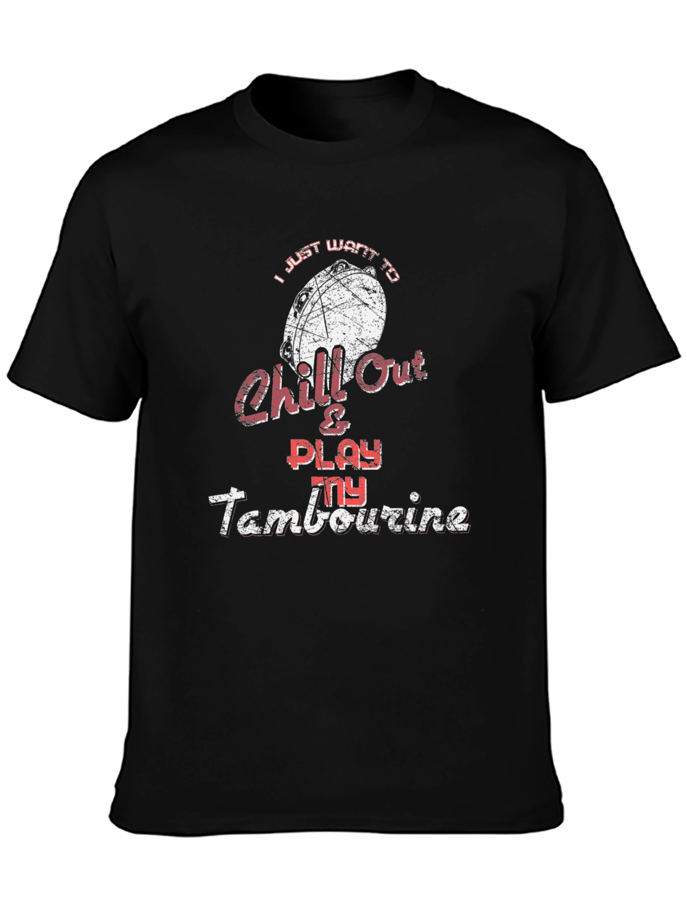 Chill Out & Play Tambourine Graphic T-Shirt