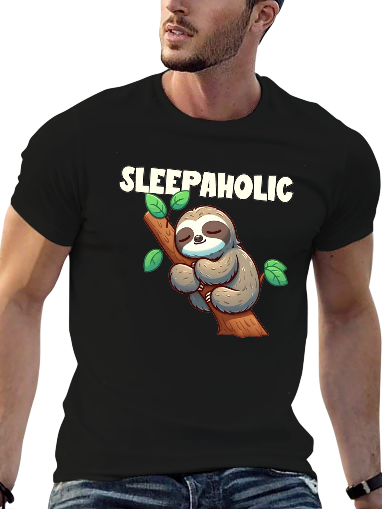Sleepaholic Sloth Graphic T-Shirt - Unisex
