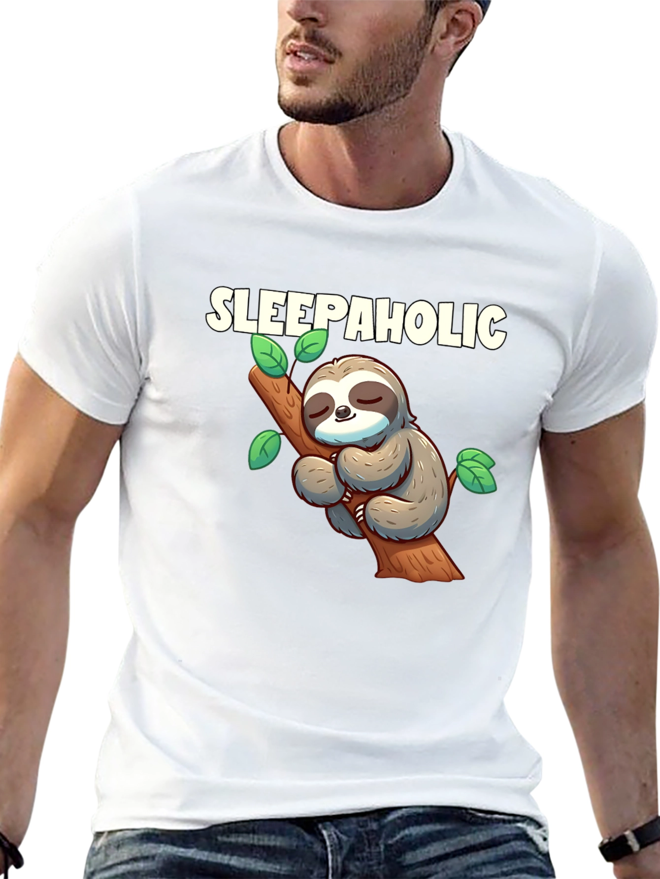 Sleepaholic Sloth Graphic T-Shirt - Unisex