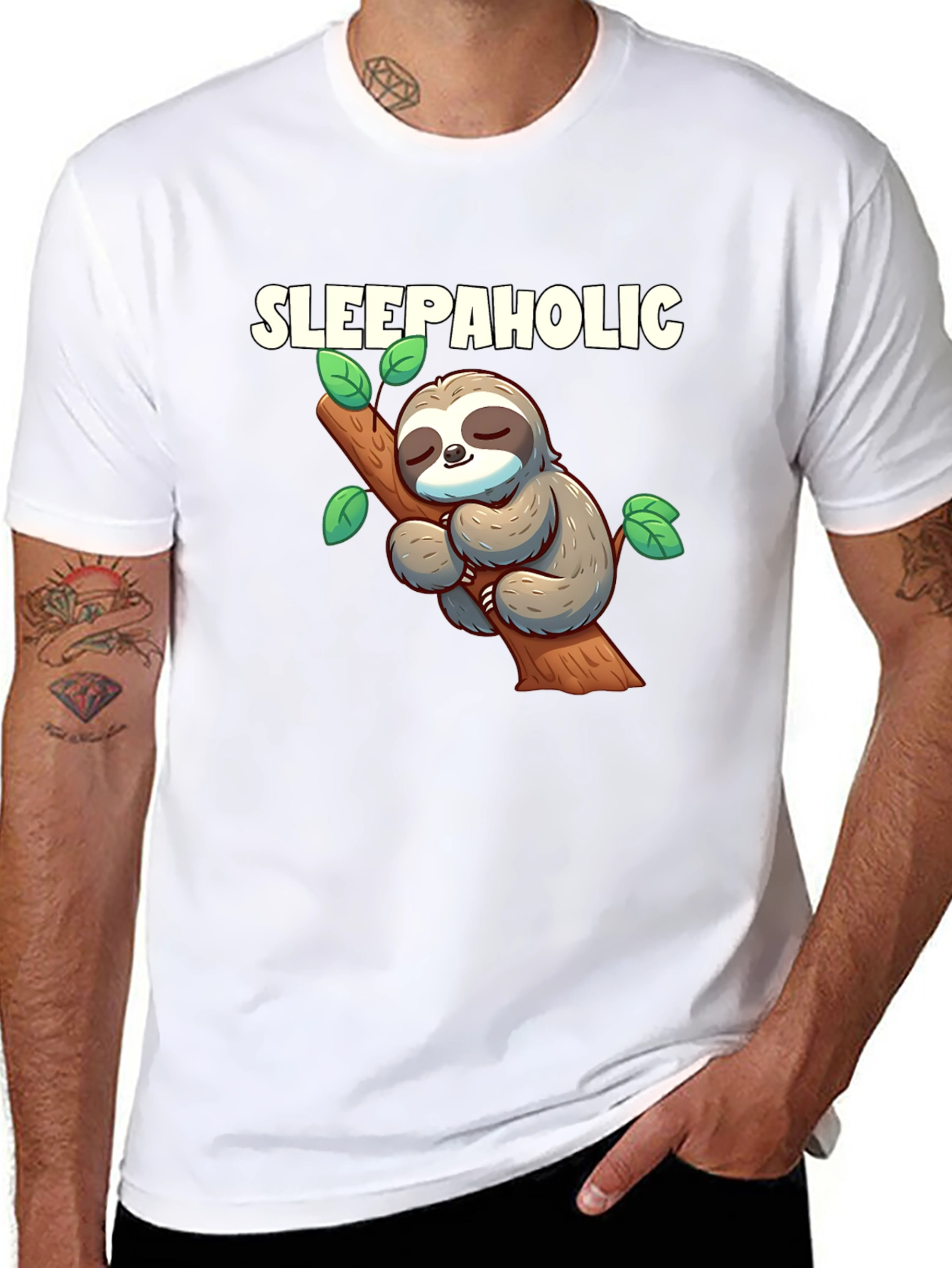 Sleepaholic Sloth Graphic T-Shirt - Unisex