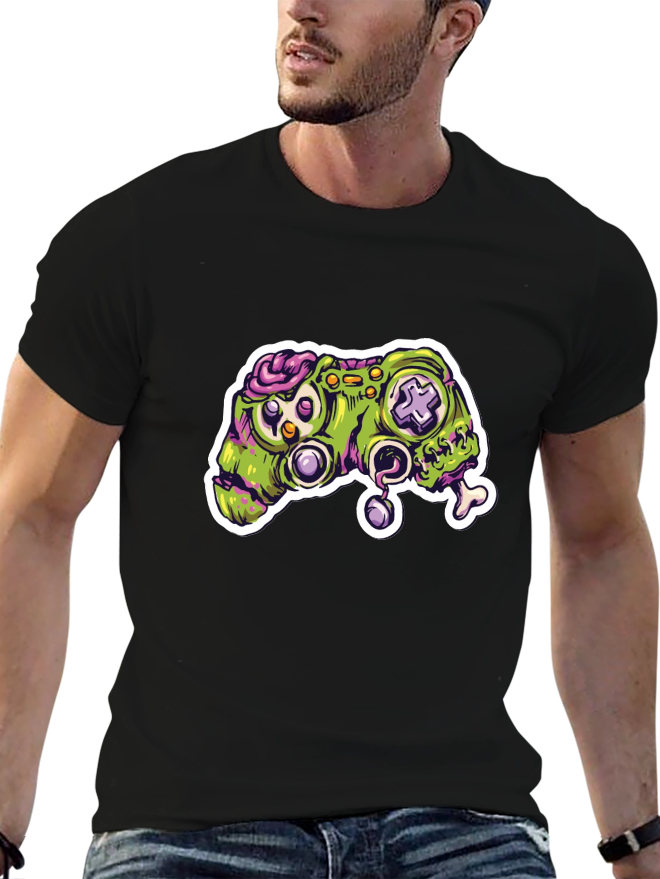 Zombie Gamer T-Shirt - Controller Design