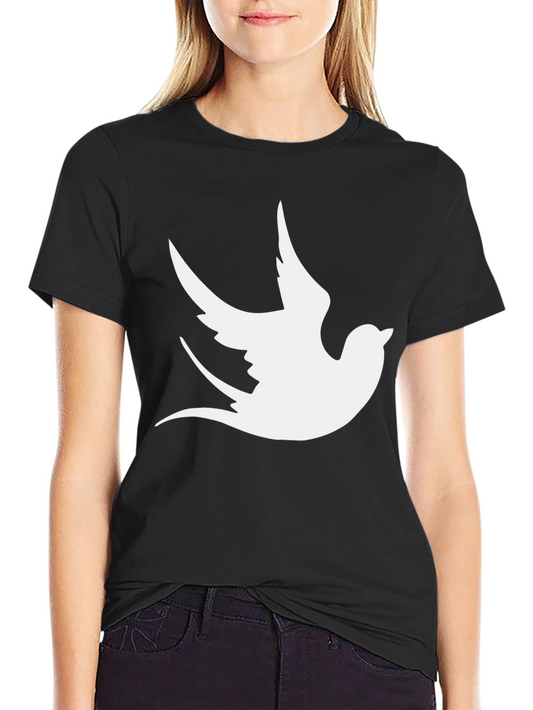 Dove Graphic Print Black T-Shirt