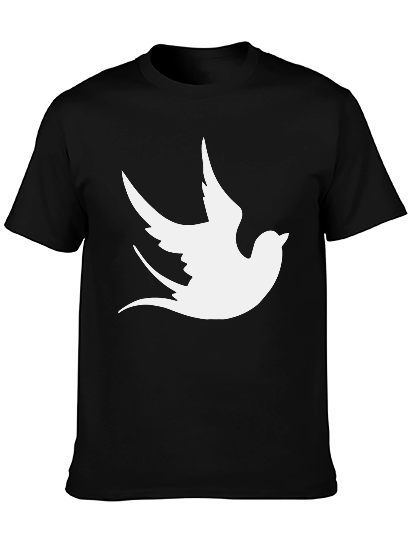 Dove Graphic Print Black T-Shirt