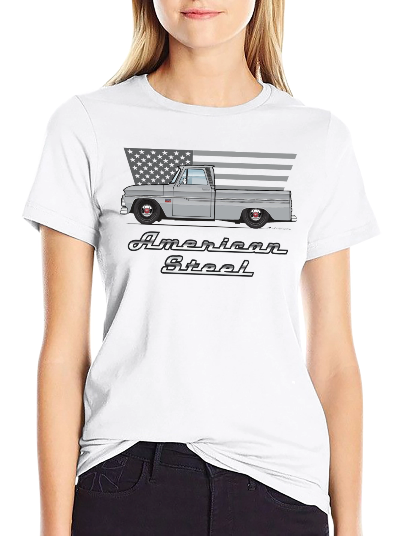 American Steel Truck T-Shirt - Black