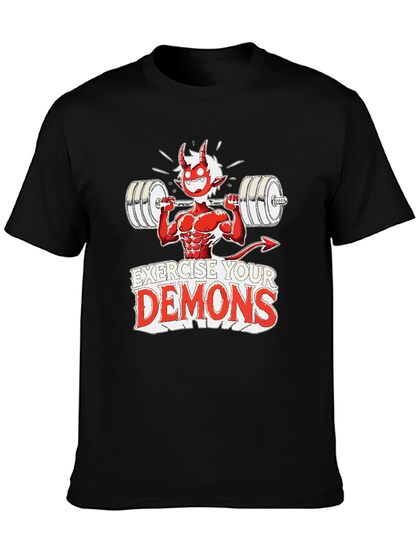 Exercise Your Demons Graphic Tee - Black