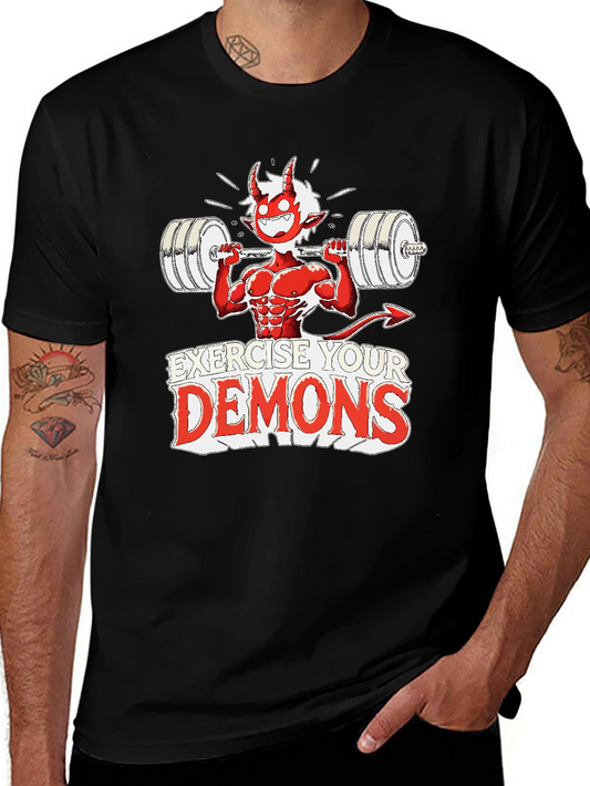 Exercise Your Demons Graphic Tee - Black