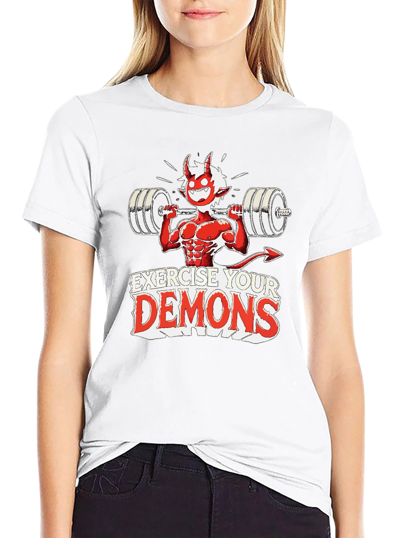 Exercise Your Demons Graphic Tee - Black