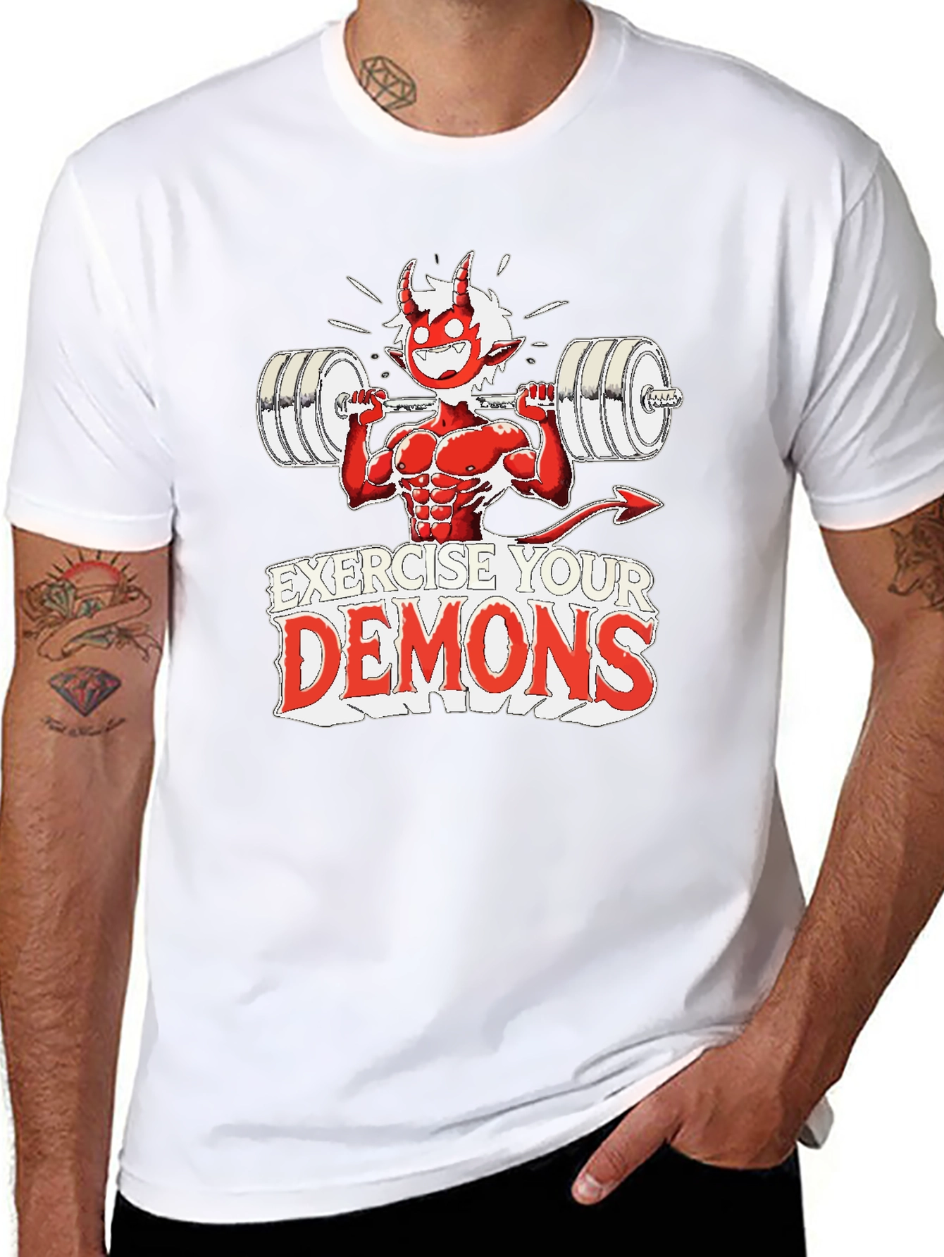Exercise Your Demons Graphic Tee - Black