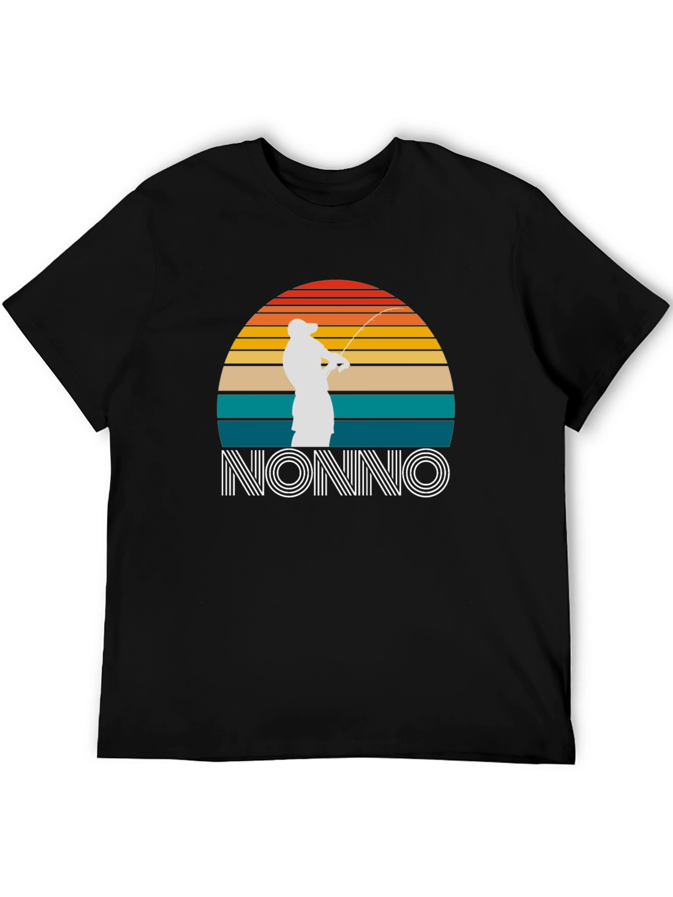 Nonno Fisherman Sunset Graphic T-Shirt