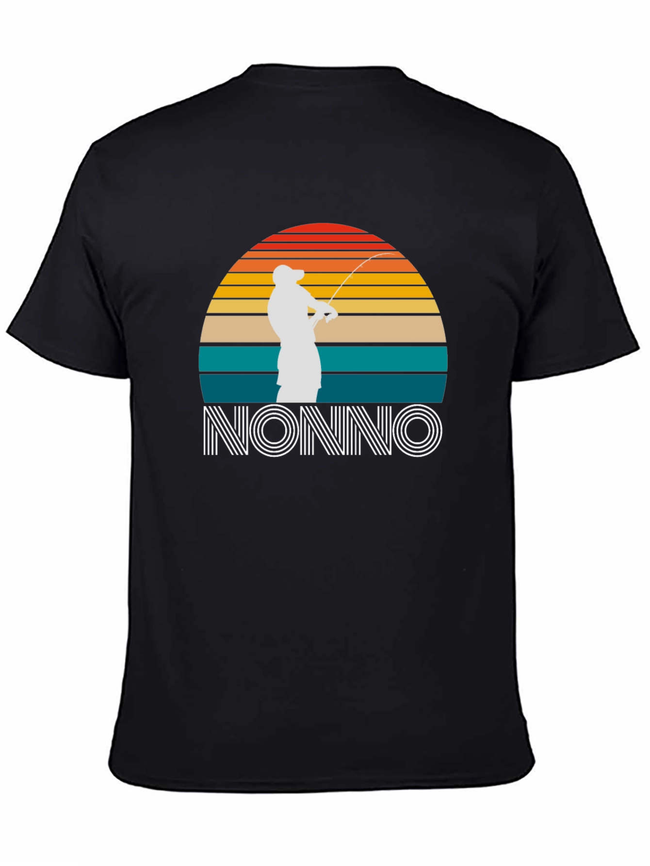 Nonno Fisherman Sunset Graphic T-Shirt