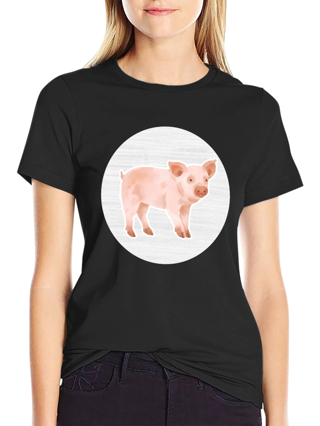 Pig Graphic Tee - Farm Animal T-Shirt