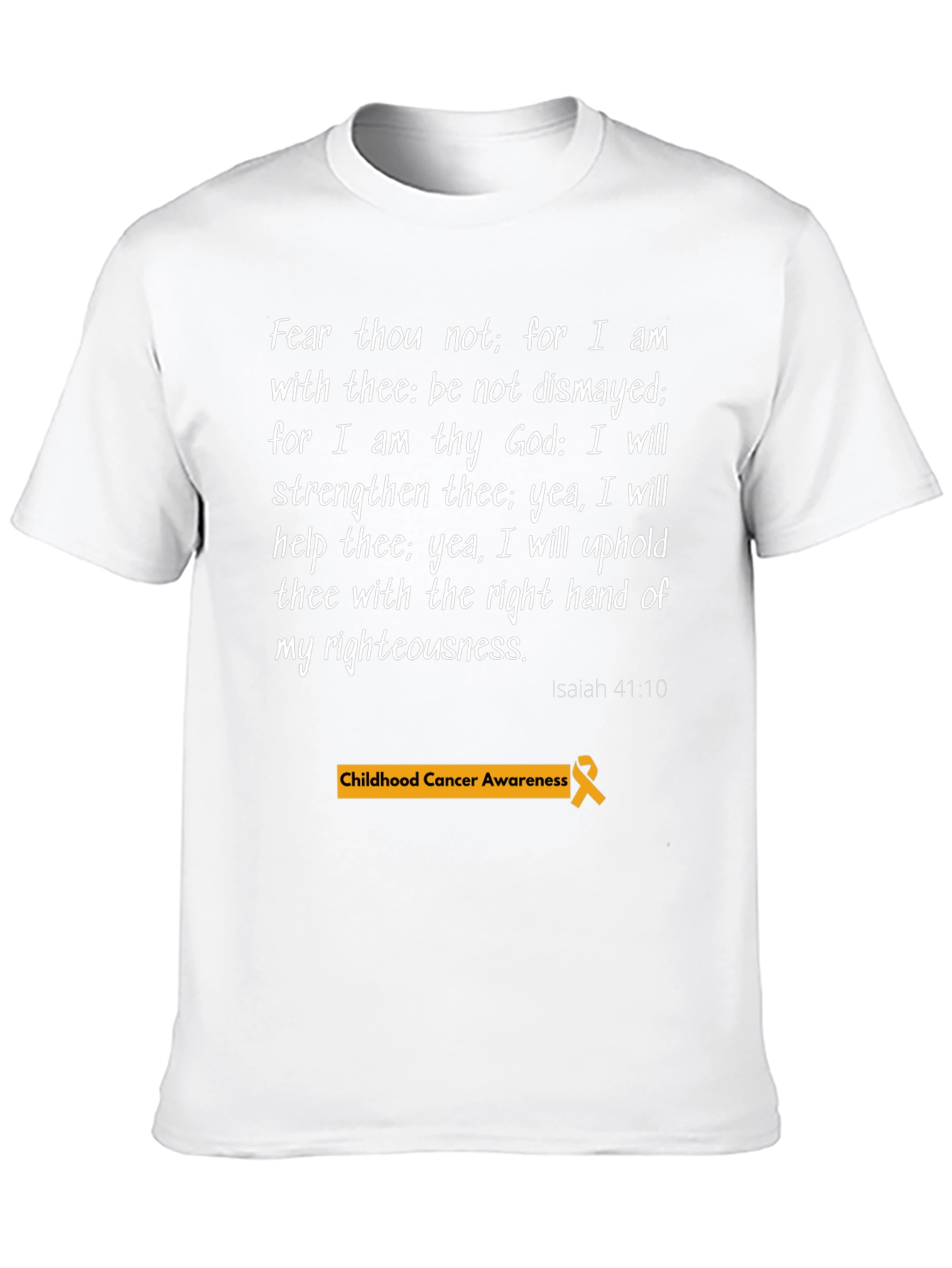 Faith-Based Childhood Cancer Awareness T-Shirt