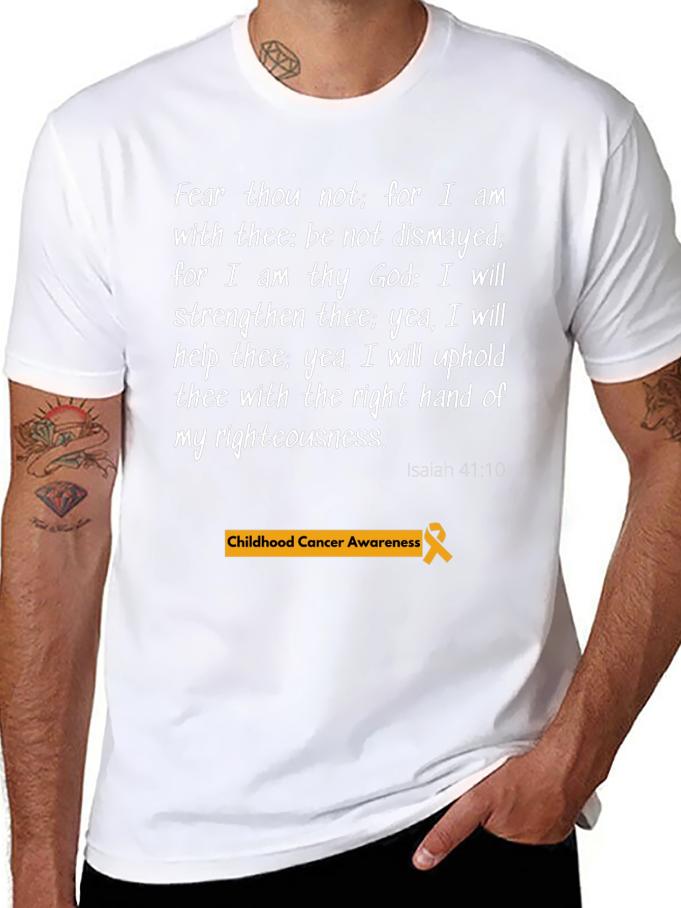 Faith-Based Childhood Cancer Awareness T-Shirt