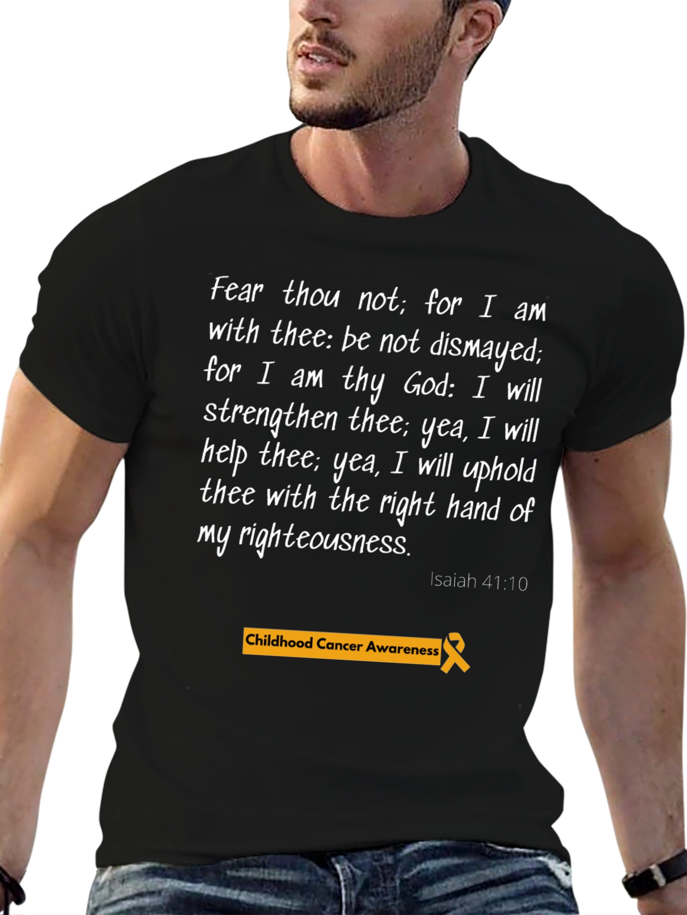 Faith-Based Childhood Cancer Awareness T-Shirt