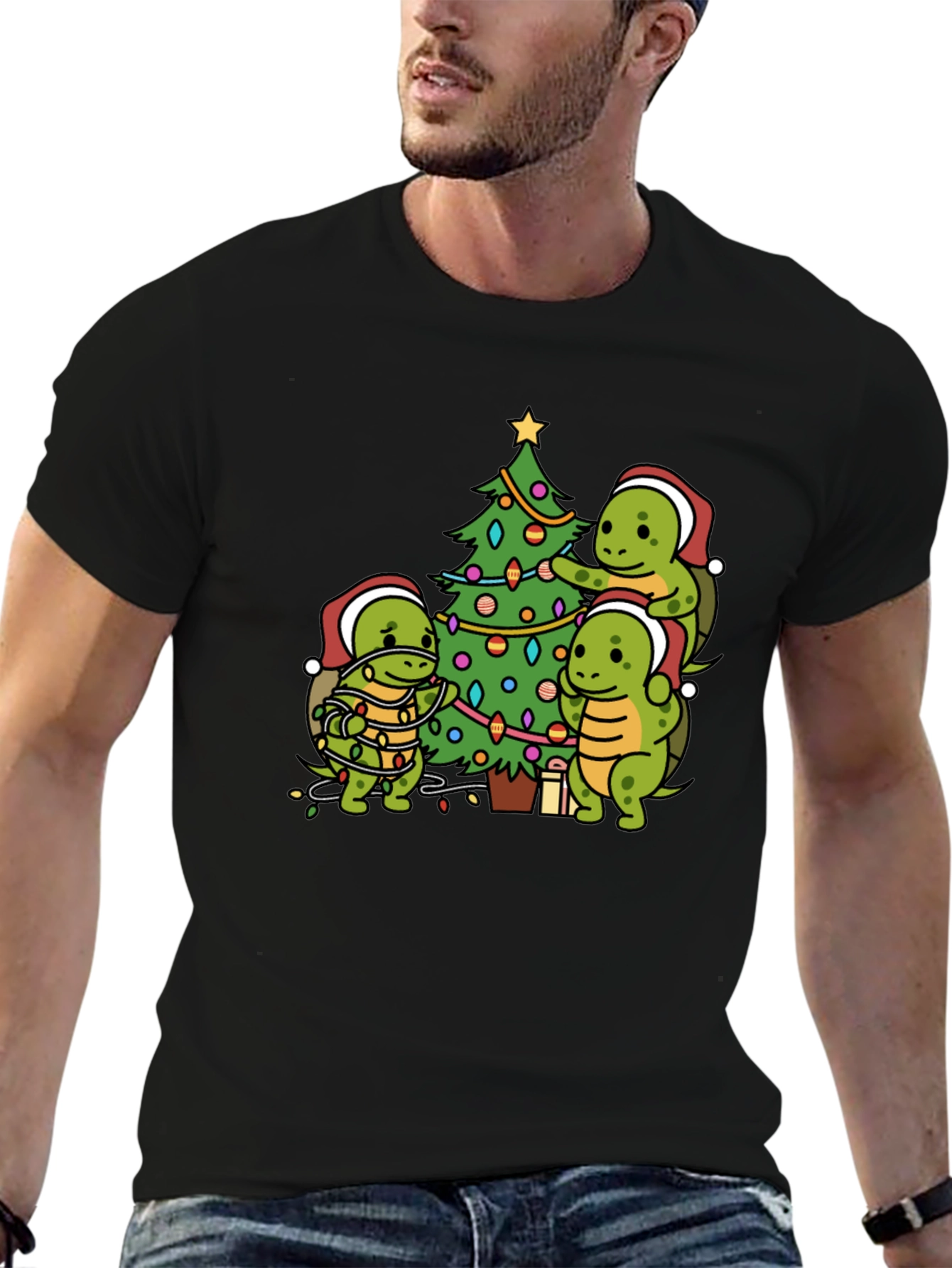 Turtle Christmas Tree T-Shirt