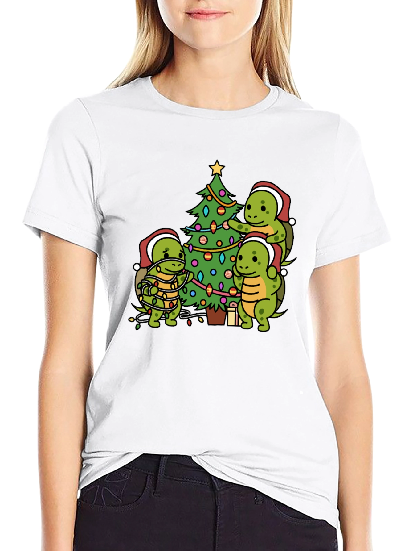 Turtle Christmas Tree T-Shirt