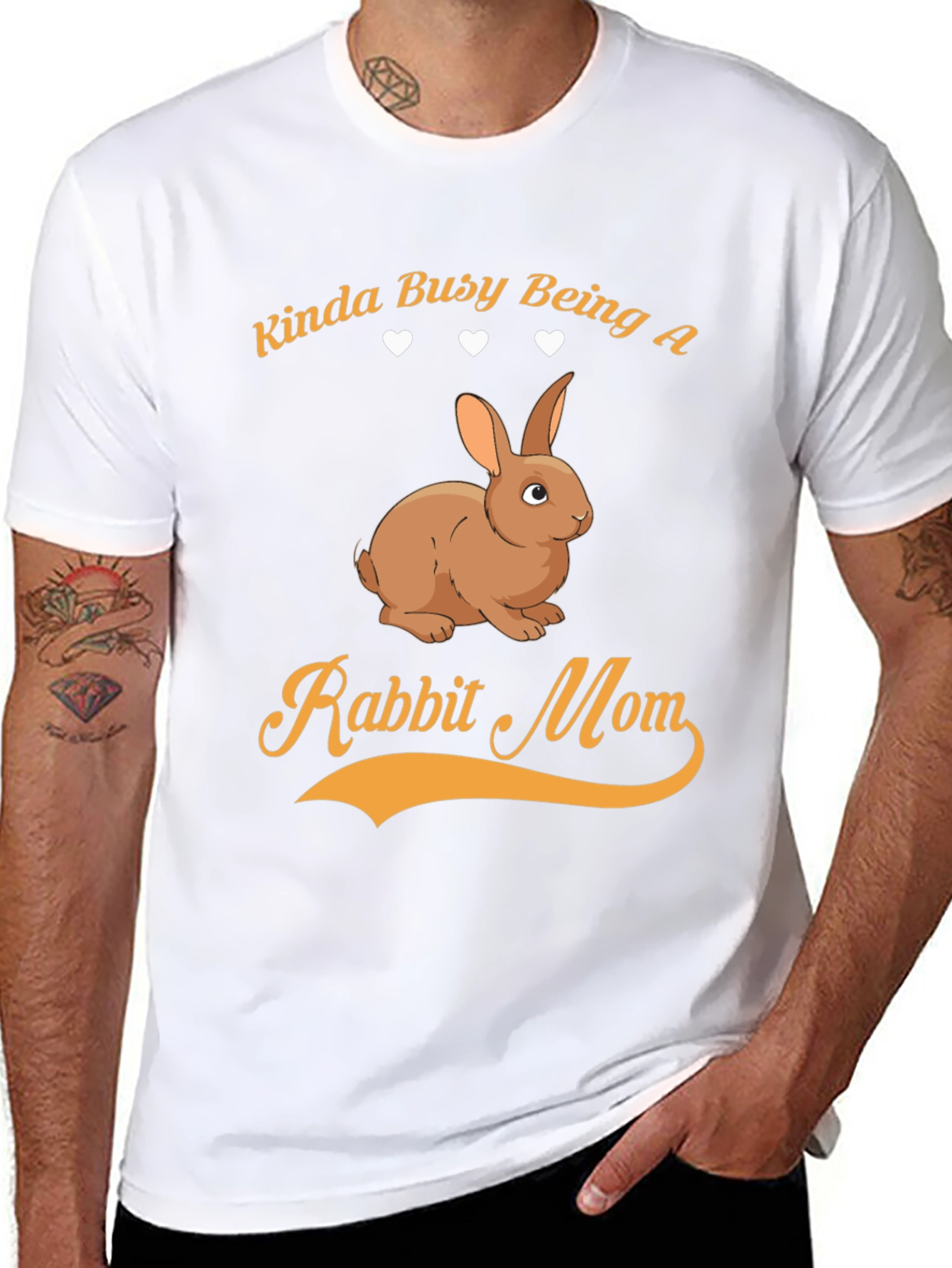 Kinda Busy Being a Rabbit Mom T-Shirt