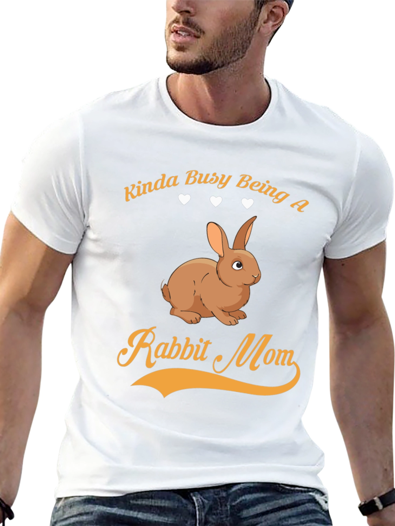 Kinda Busy Being a Rabbit Mom T-Shirt