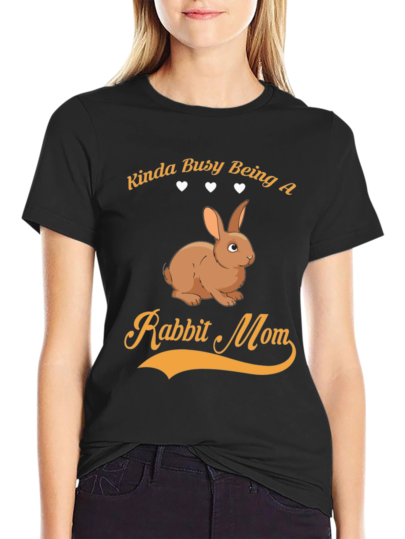 Kinda Busy Being a Rabbit Mom T-Shirt