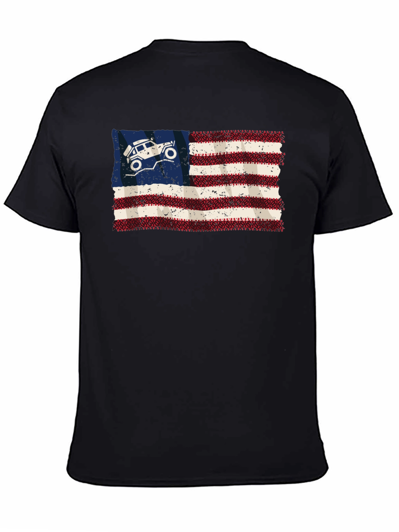 American Flag 4x4 Off Road T-Shirt