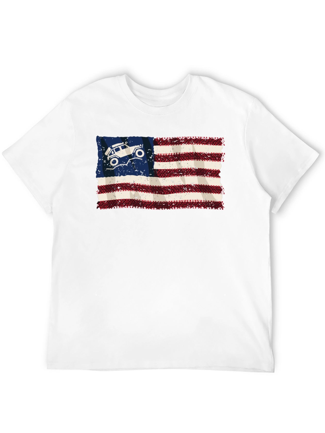 American Flag 4x4 Off Road T-Shirt