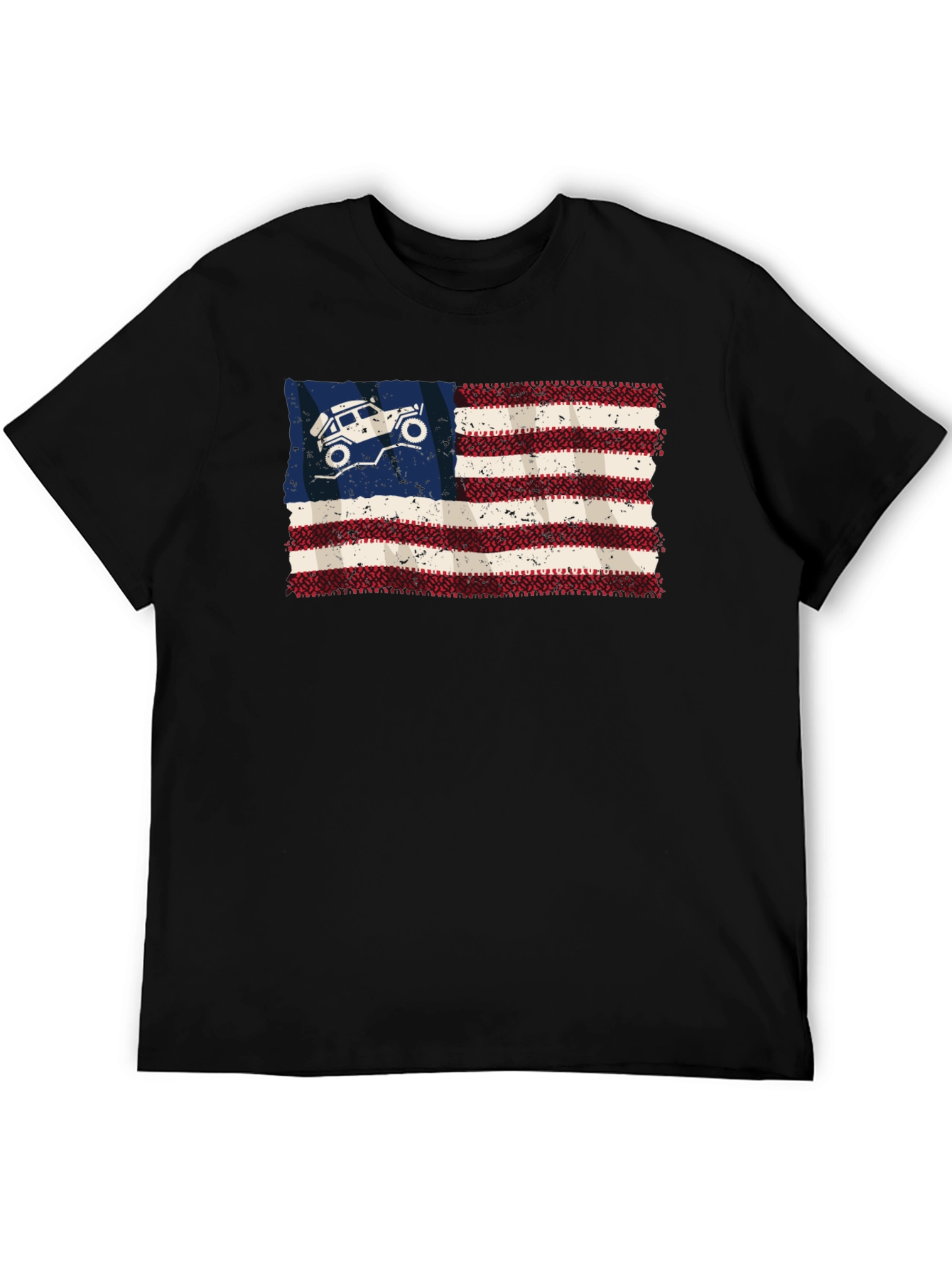 American Flag 4x4 Off Road T-Shirt