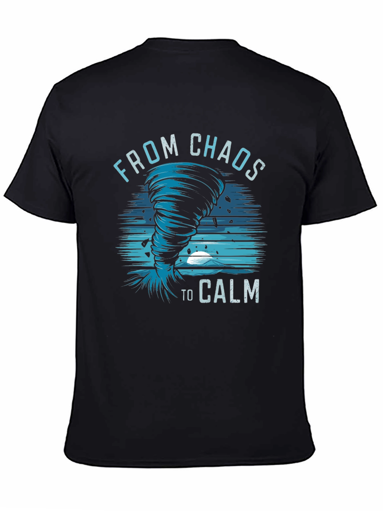 Chaos to Calm Graphic Tee - Mens Black T-Shirt