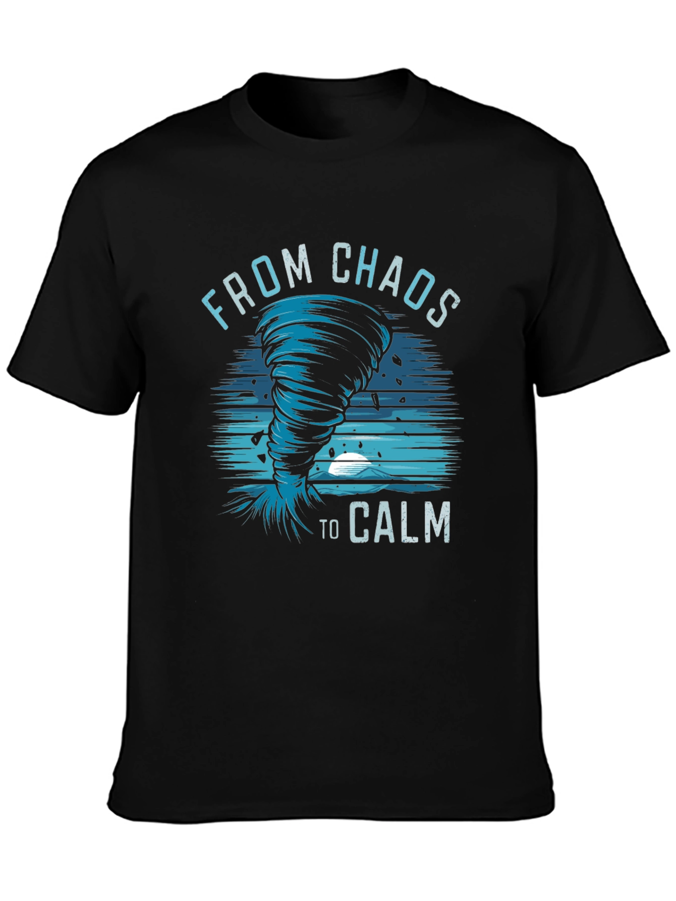 Chaos to Calm Graphic Tee - Mens Black T-Shirt