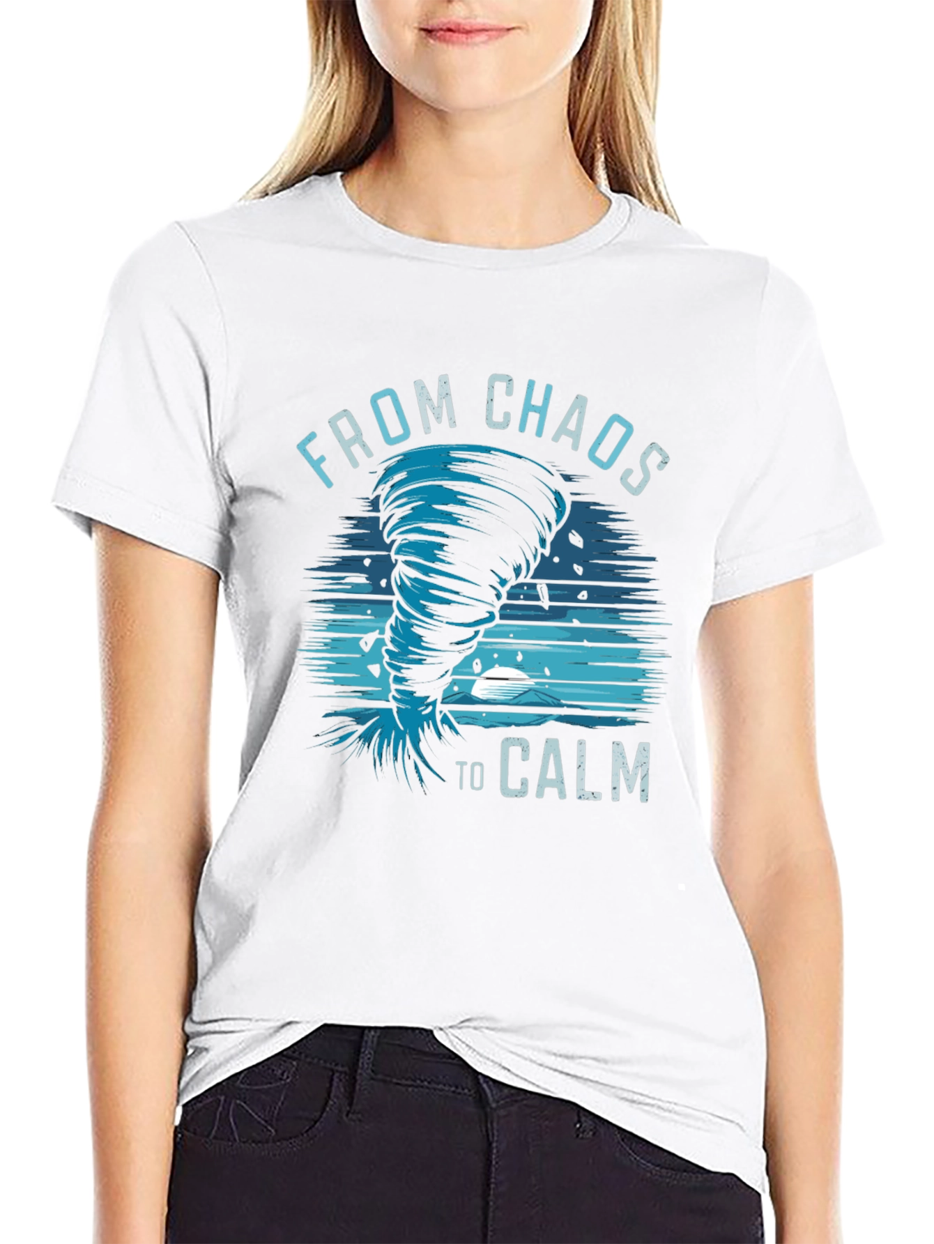 Chaos to Calm Graphic Tee - Mens Black T-Shirt