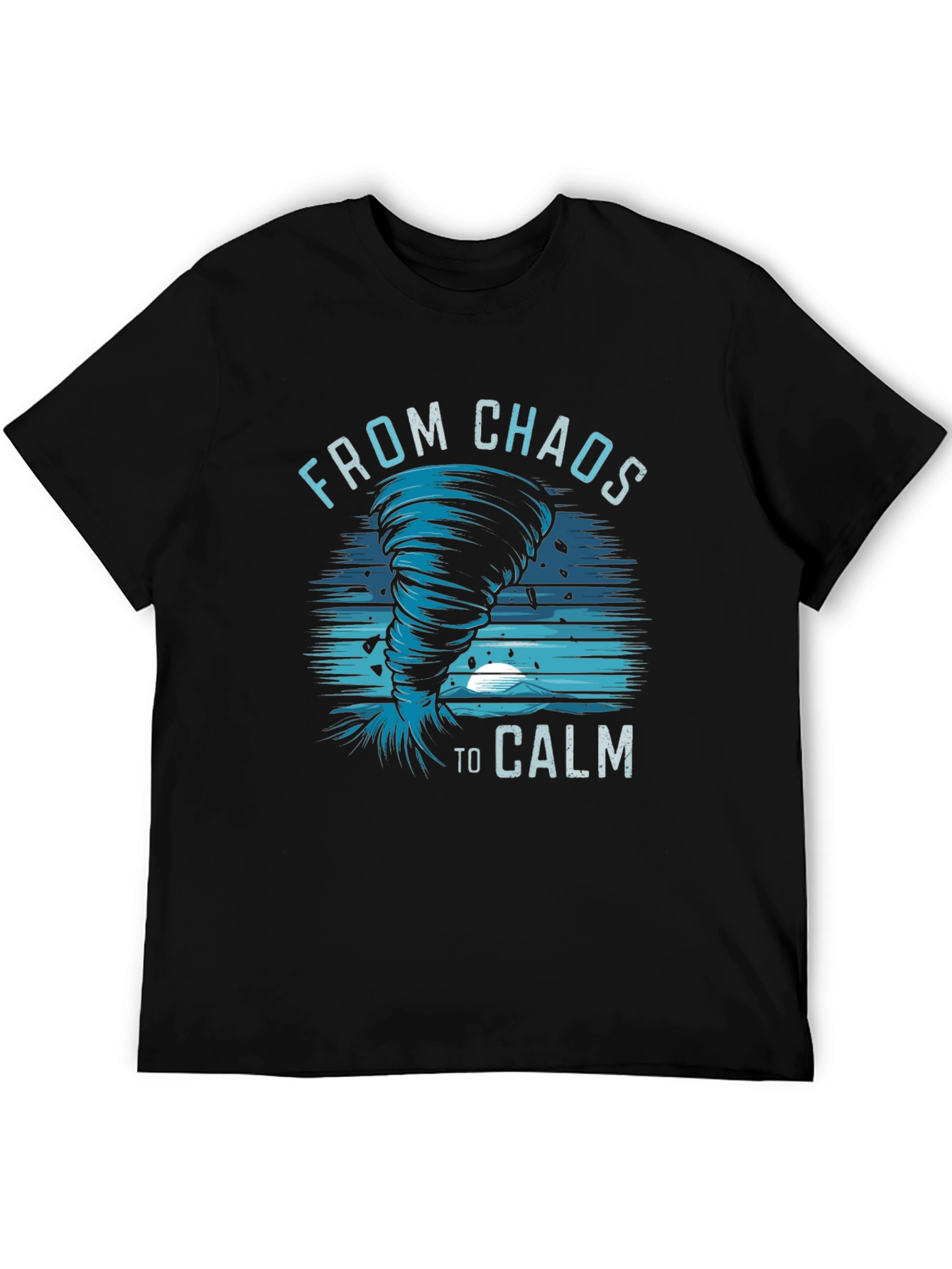 Chaos to Calm Graphic Tee - Mens Black T-Shirt