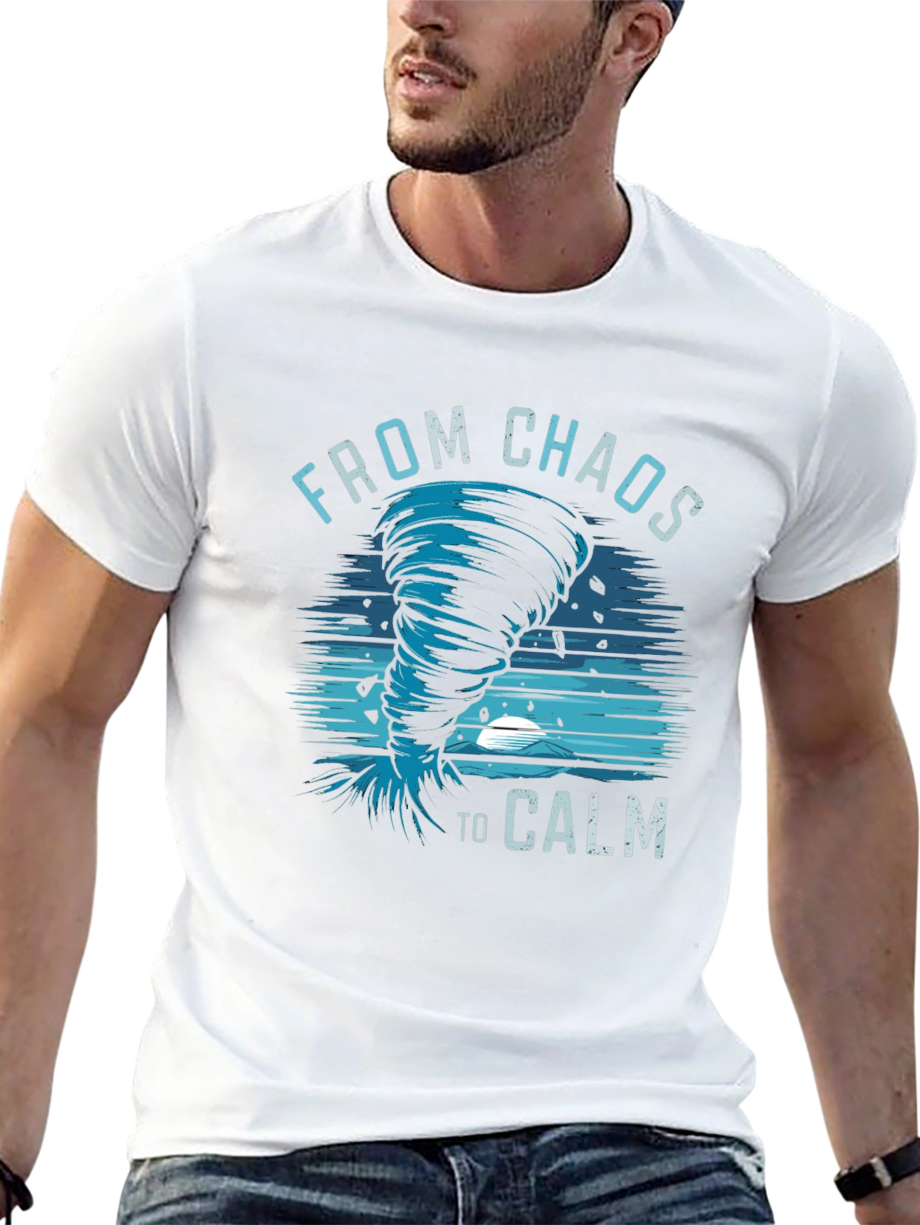 Chaos to Calm Graphic Tee - Mens Black T-Shirt