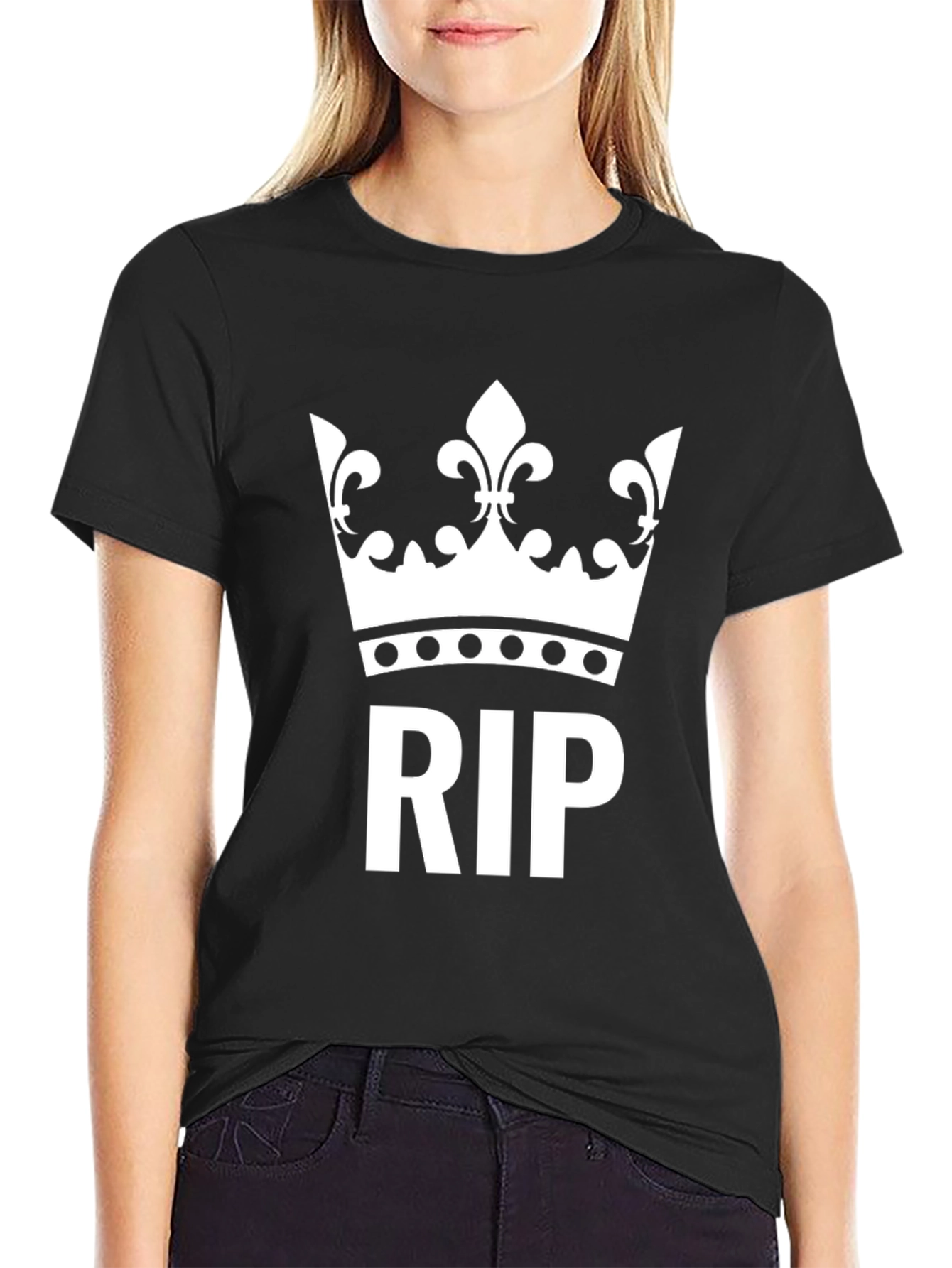 RIP Crown Graphic Black T-Shirt