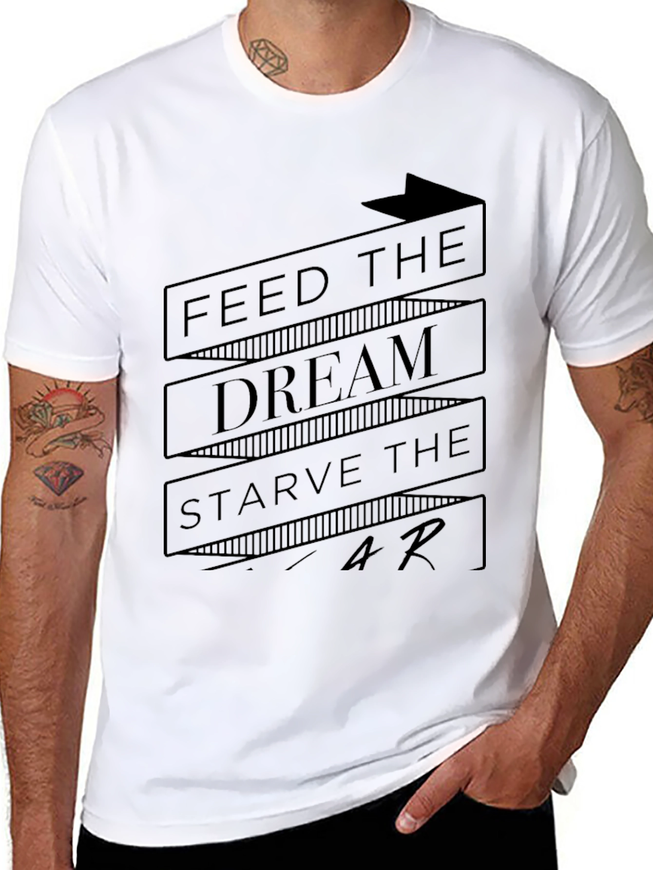 Feed the Dream Graphic Tee - Black
